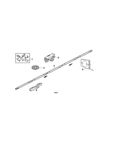Rail assembly parts