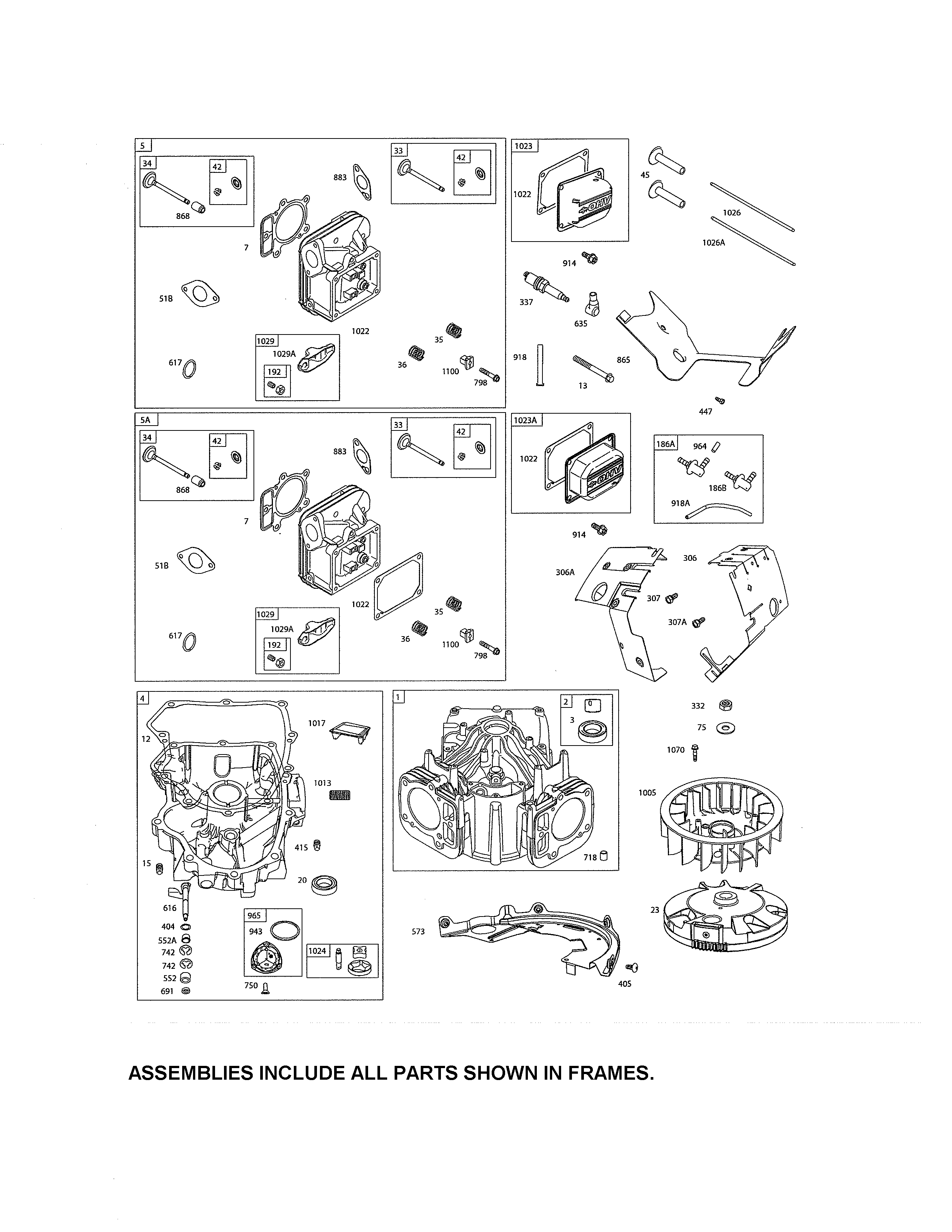 Head-cylinder/sump