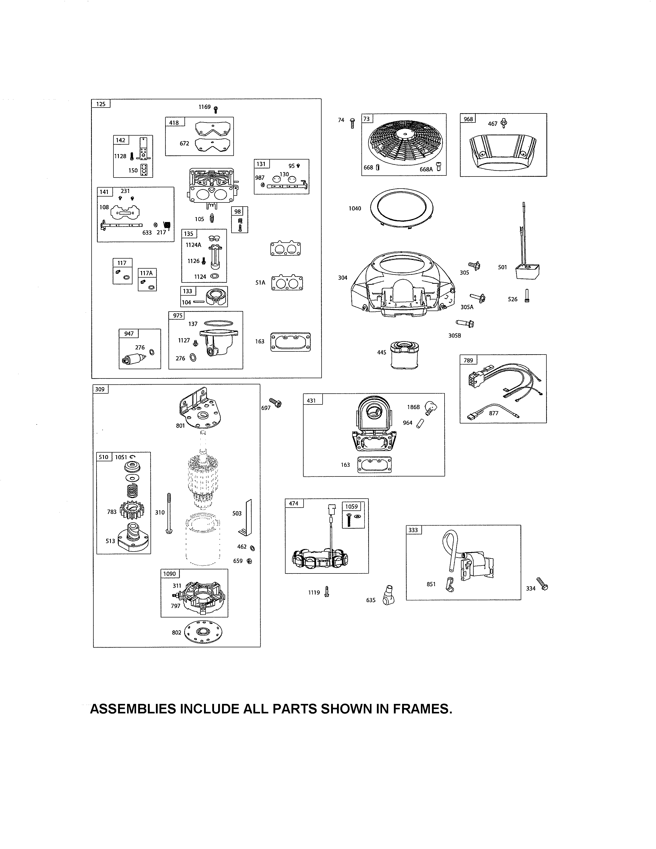 Carburetor/motor-starter