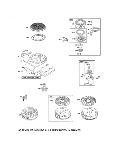 Blower housing/starter-rewind