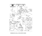 Craftsman 917370925 cylinder/crankshaft/sump diagram