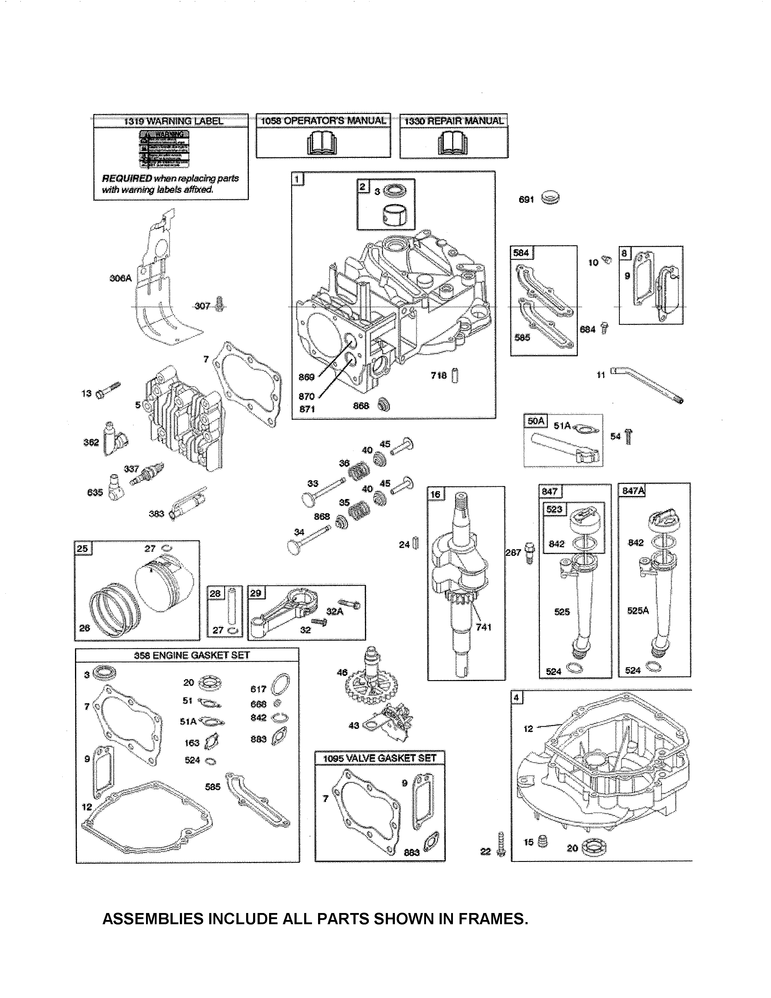 CYLINDER/CRANKSHAFT/SUMP