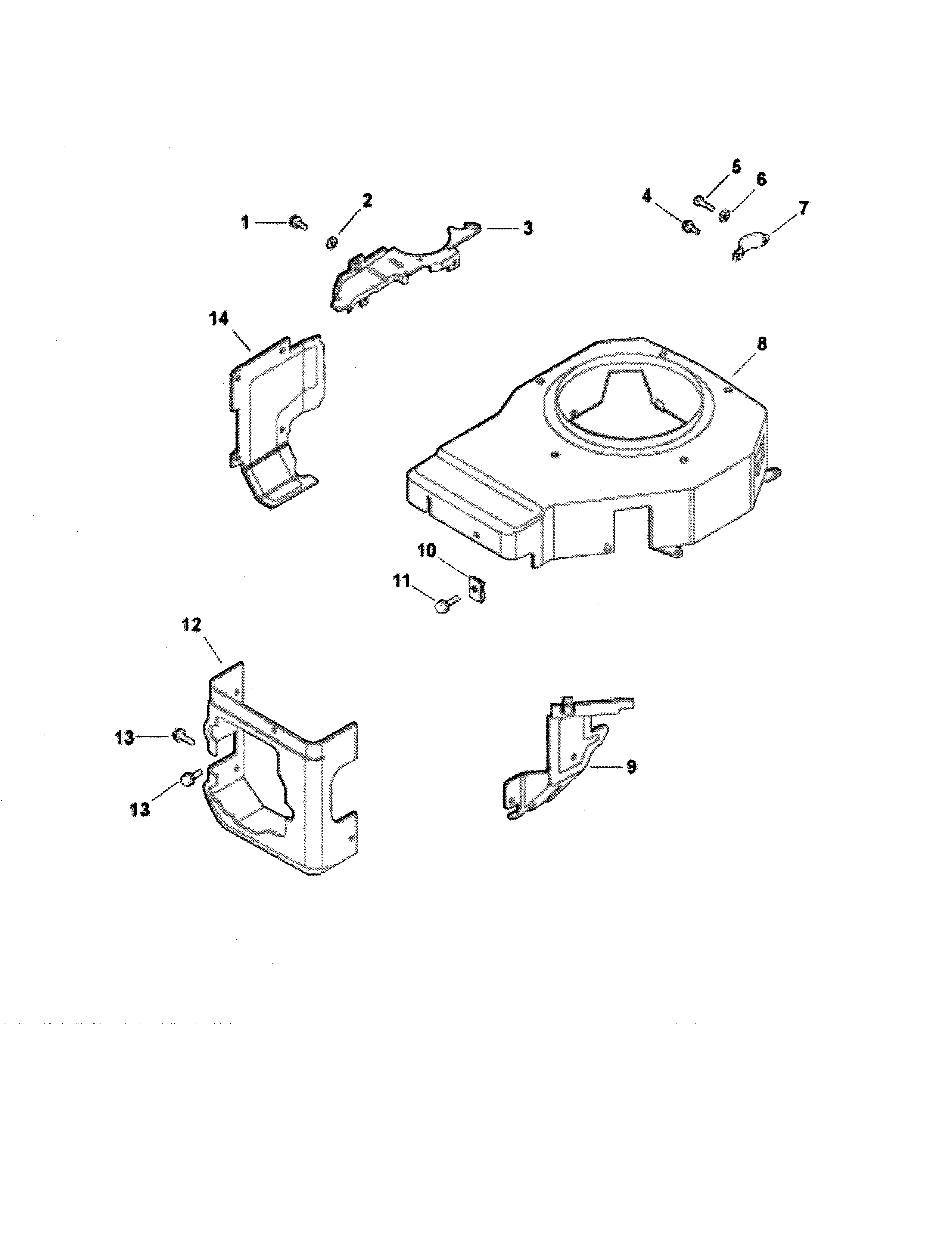 Blower housing/baffles