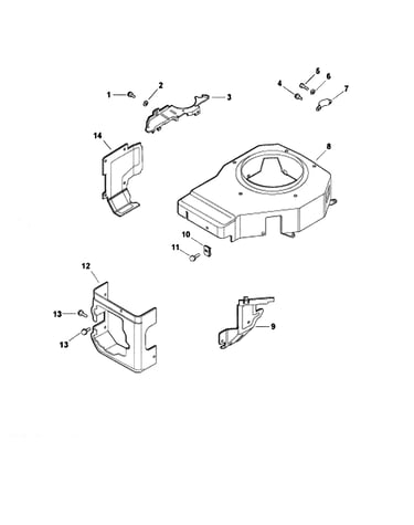 Blower housing/baffles