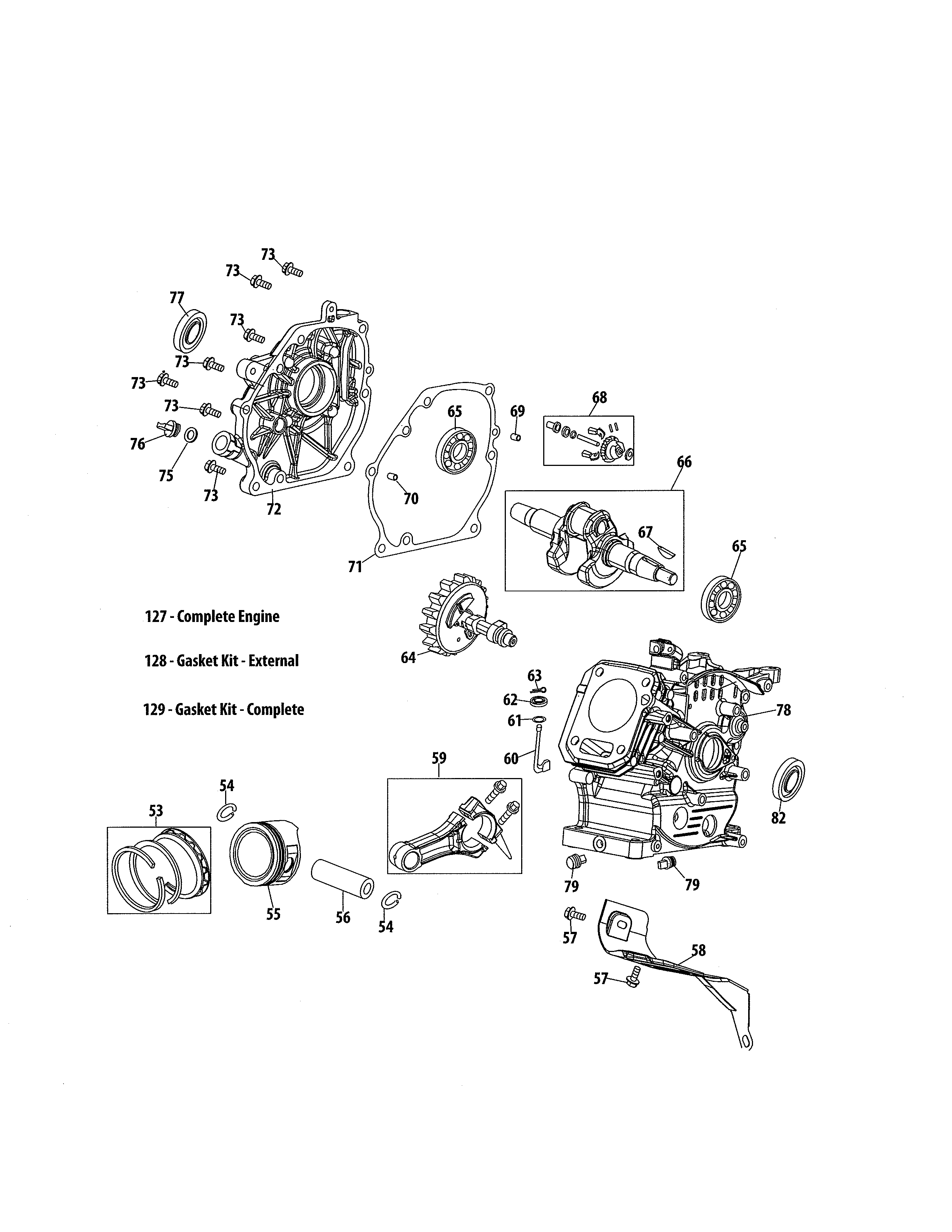 Short block/crankshaft