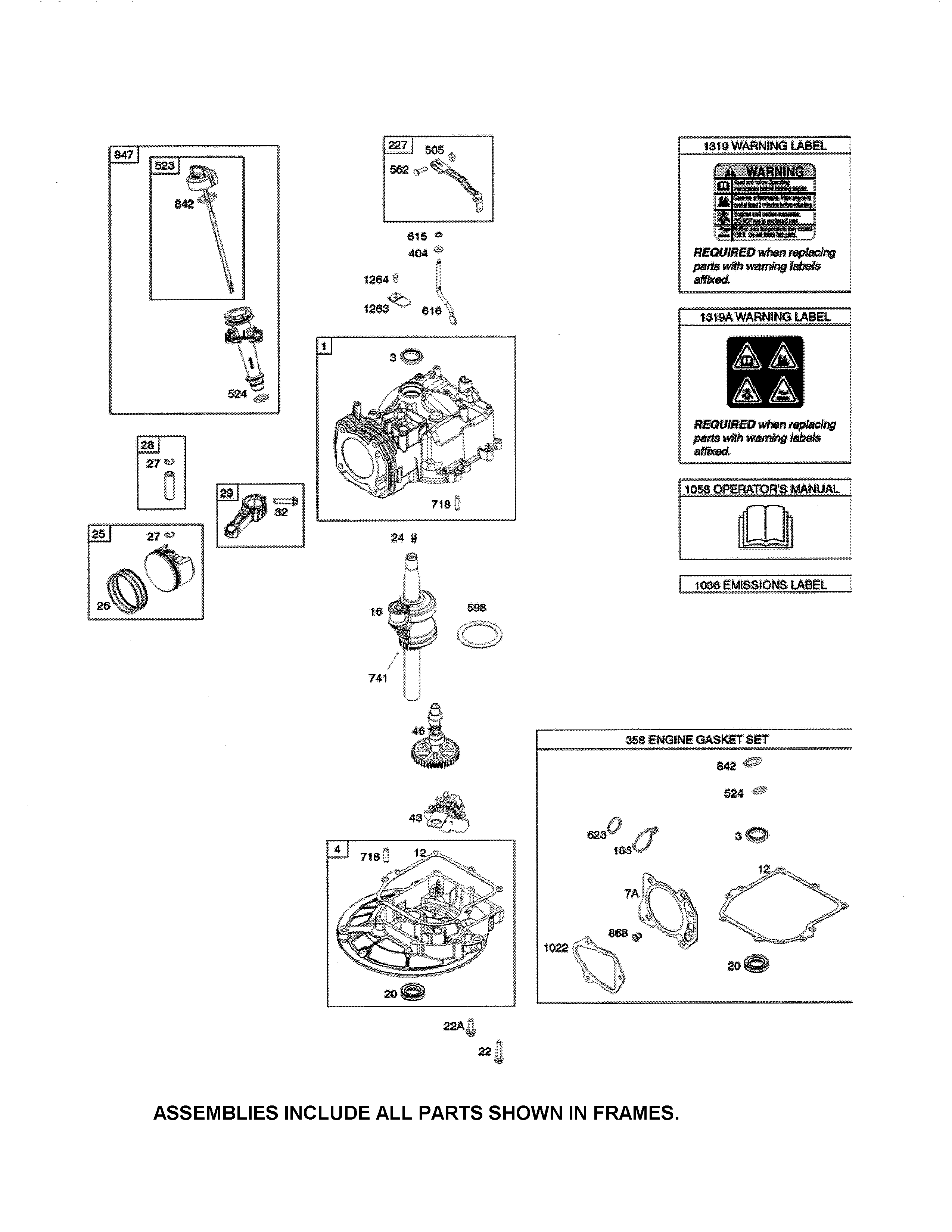 Cylinder/sump
