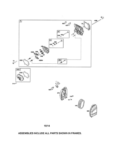 Air cleaner/cylinder head