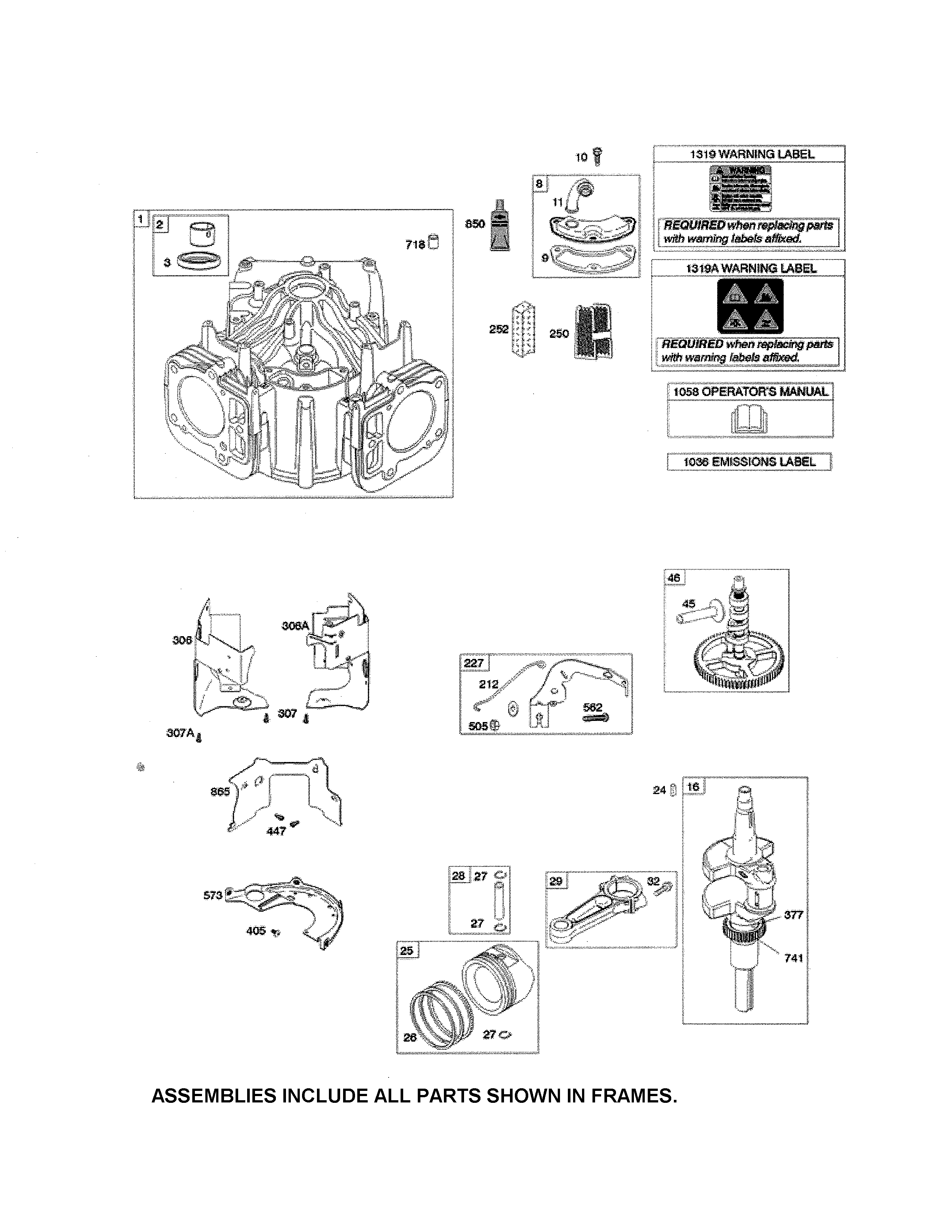 Cylinder/crankshaft