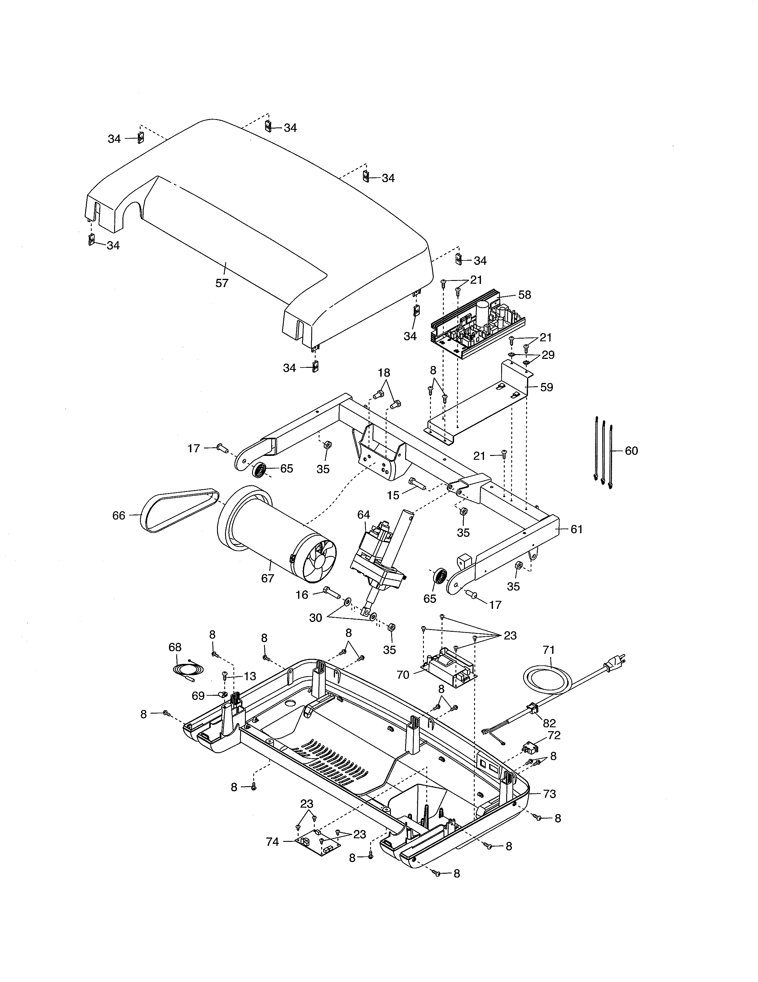 Hood/drive motor