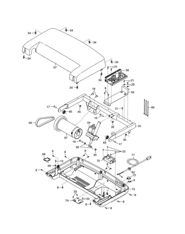 Hood/drive motor