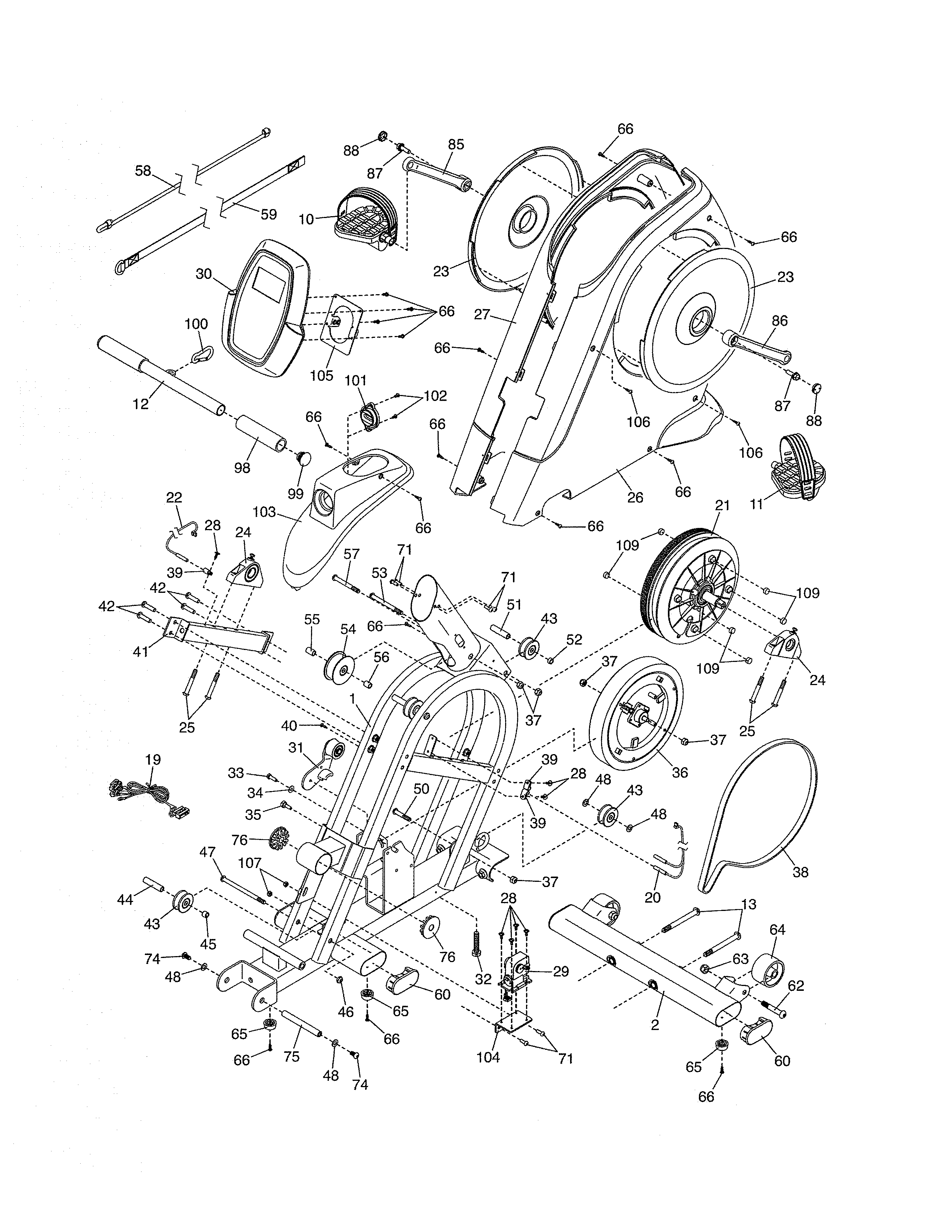 PULLEYS/FRAME/DISCS