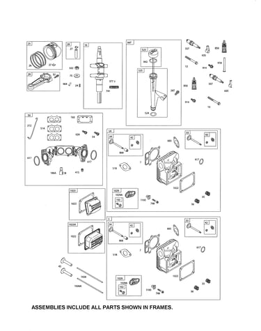 Head-cylinder/crankshaft