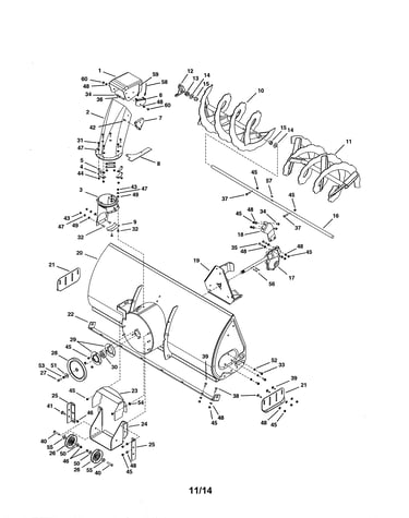 Auger & housing/chute