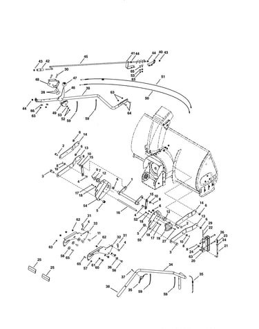 Crank rod tube/lift handle