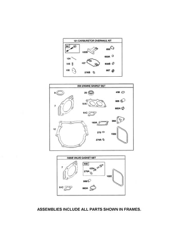 Gasket sets