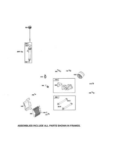 Oil cooler/dipstick