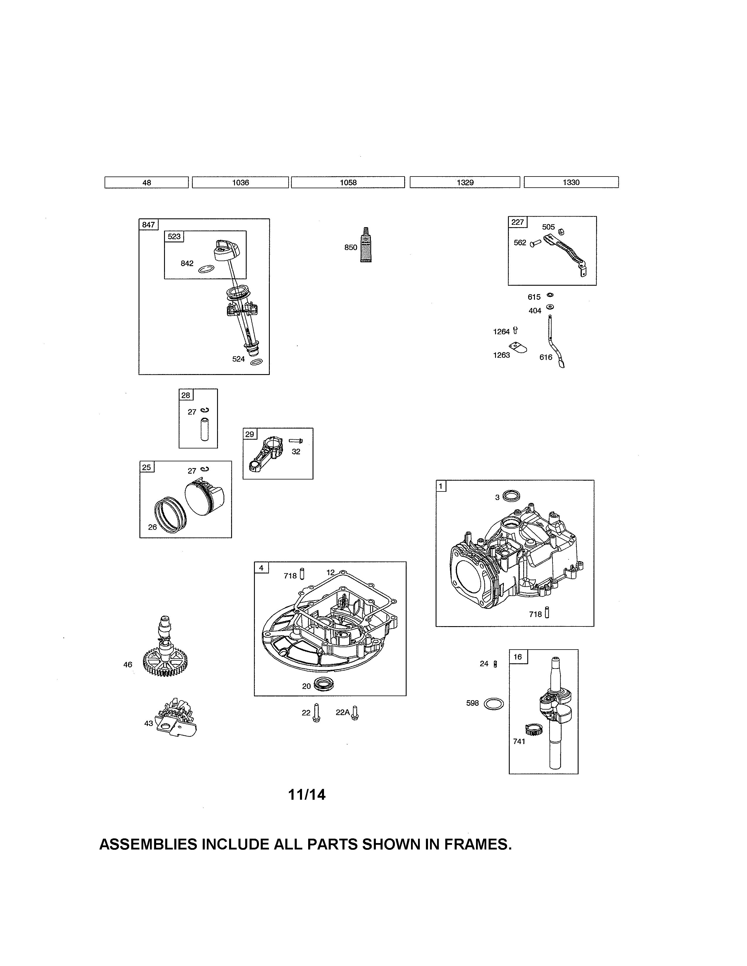 CYLINDER/SUMP/CRANKSHAFT