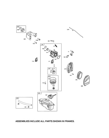 Carburetor/fuel tank