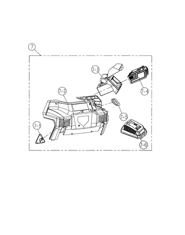Rear housing/battery