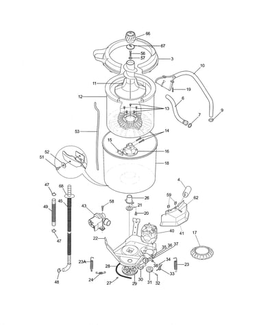 Motor/tub