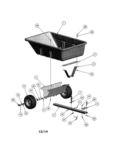 15 cu. ft. poly cart