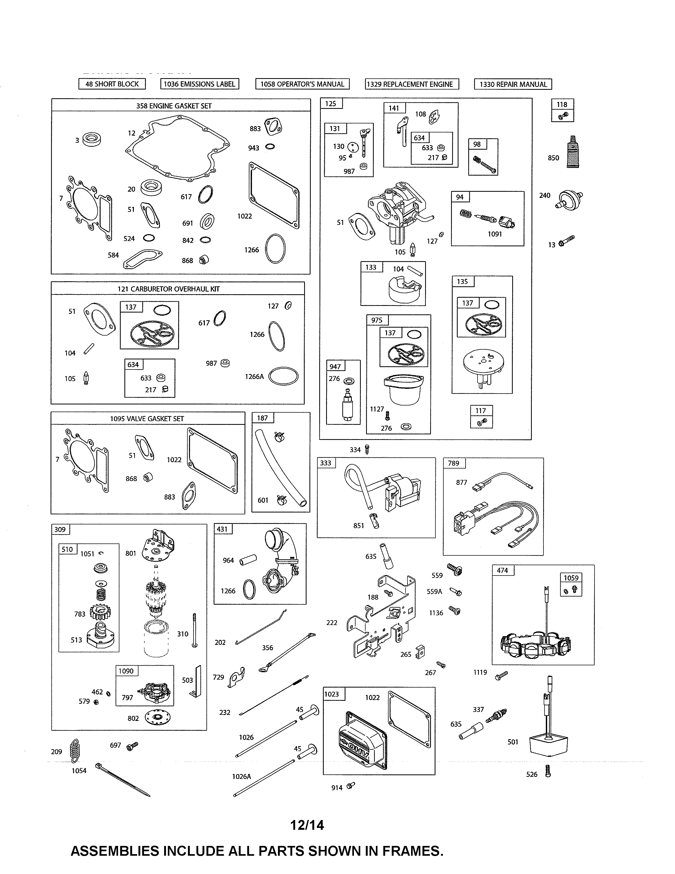 CARBURETOR/MOTOR-STARTER