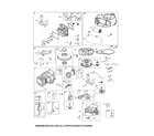 Craftsman 917992311 head-cylinder/sump/blower housing diagram