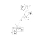 Craftsman 316711201 throttle housing/drive shaft/shield diagram