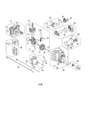 Short block/fuel tank/muffler