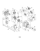 Short block/fuel tank/muffler