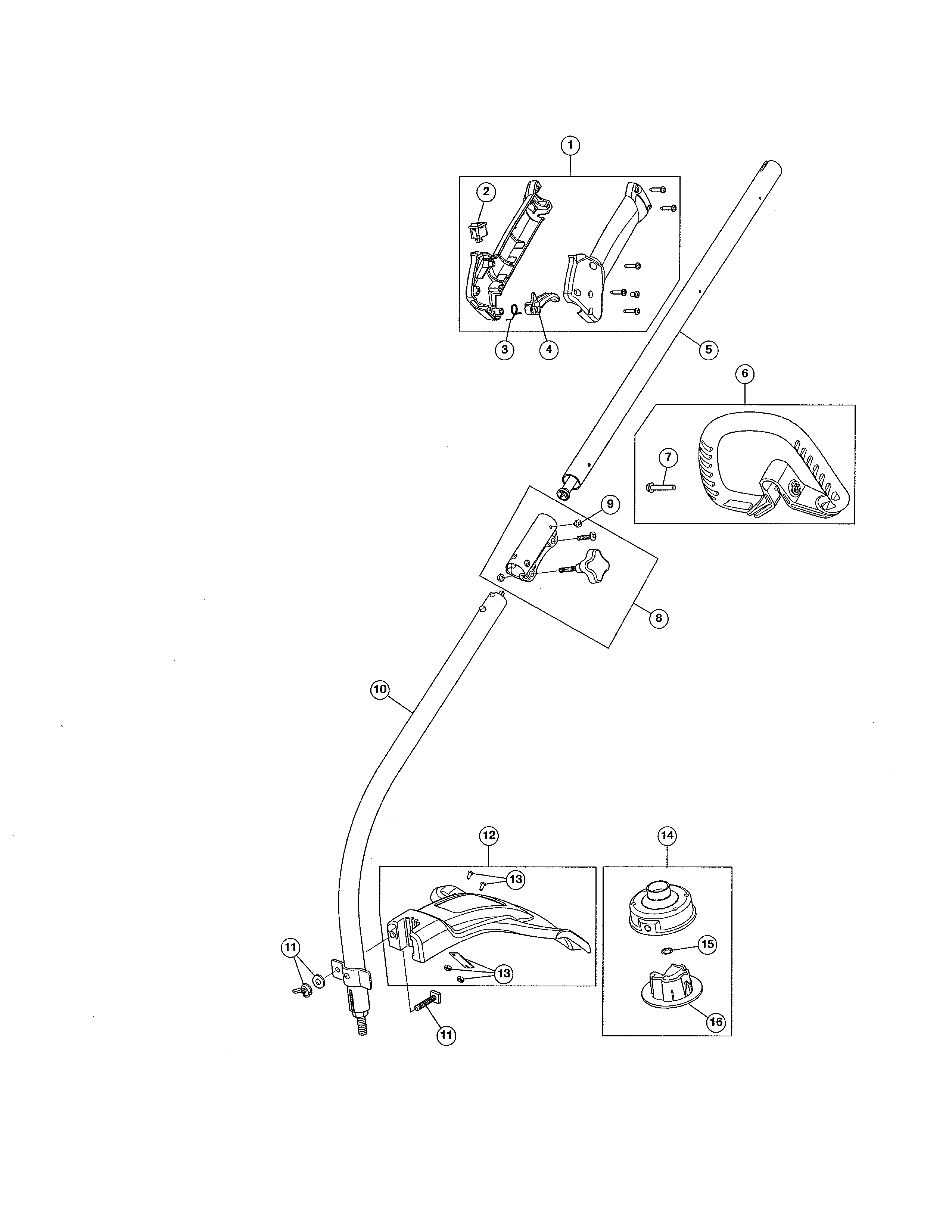 Throttle housing/drive shaft/shield