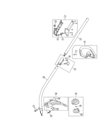 Throttle housing/drive shaft/shield