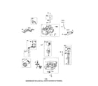 Briggs & Stratton 121S02-0011-F1 cylinder/crankshaft/sump diagram