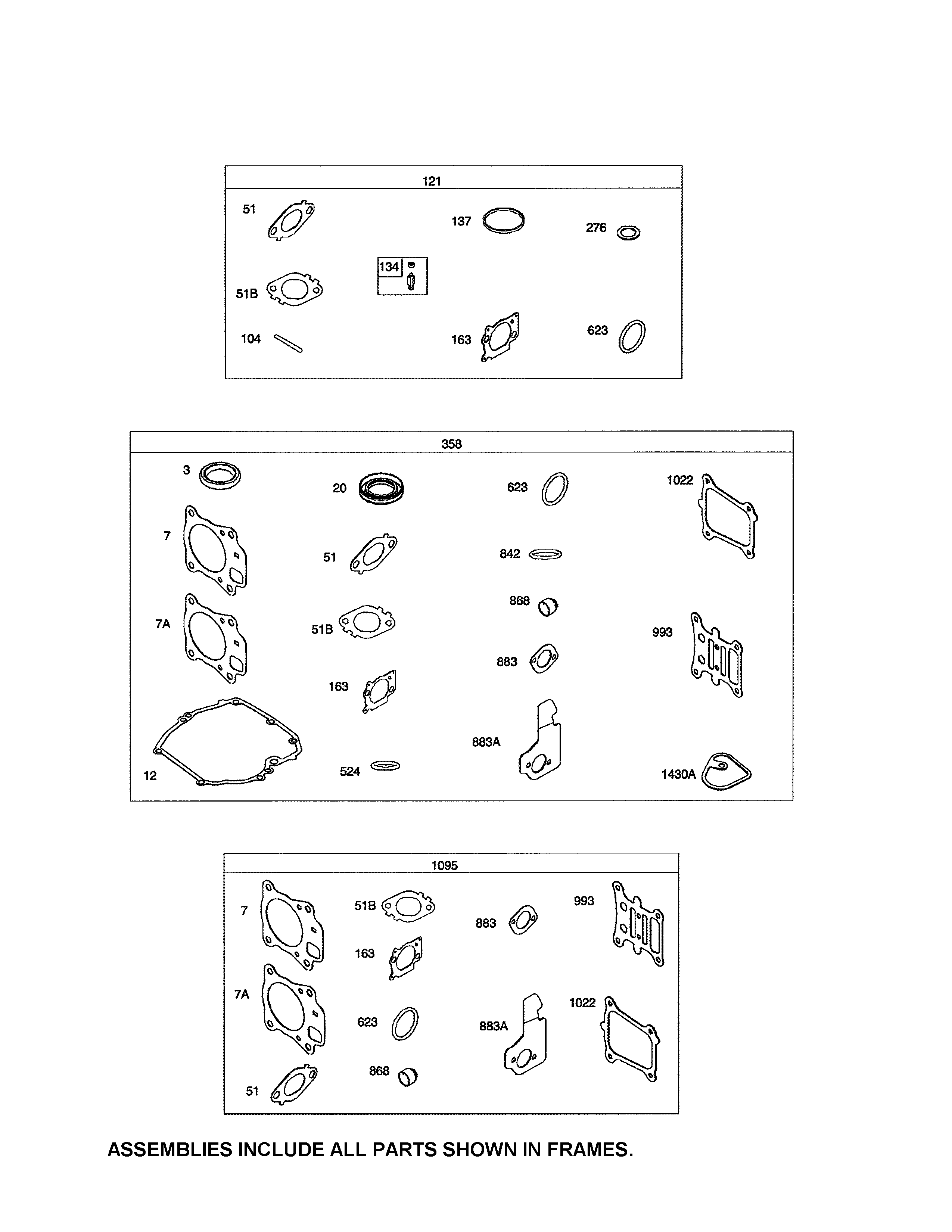 Gasket sets