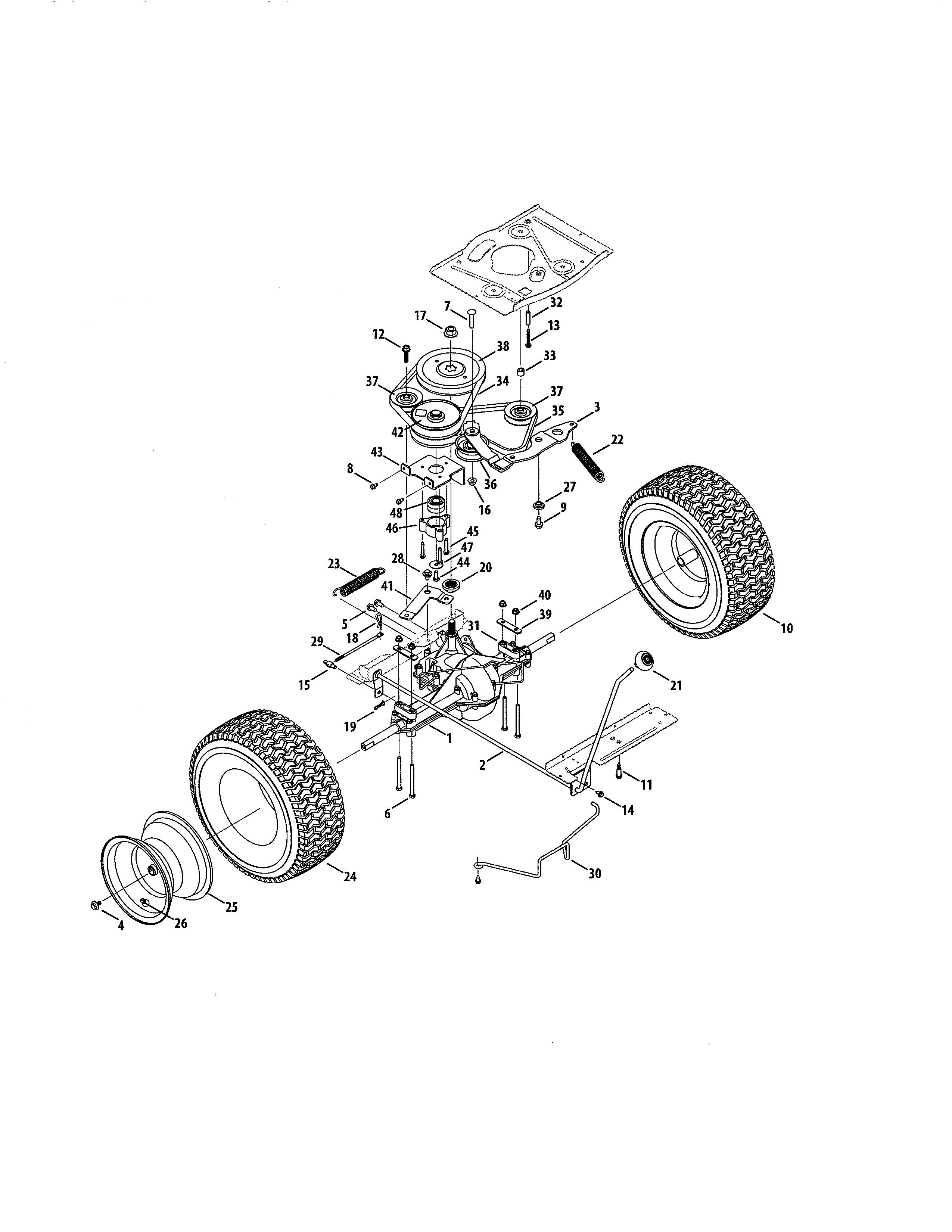 Transmission/wheels