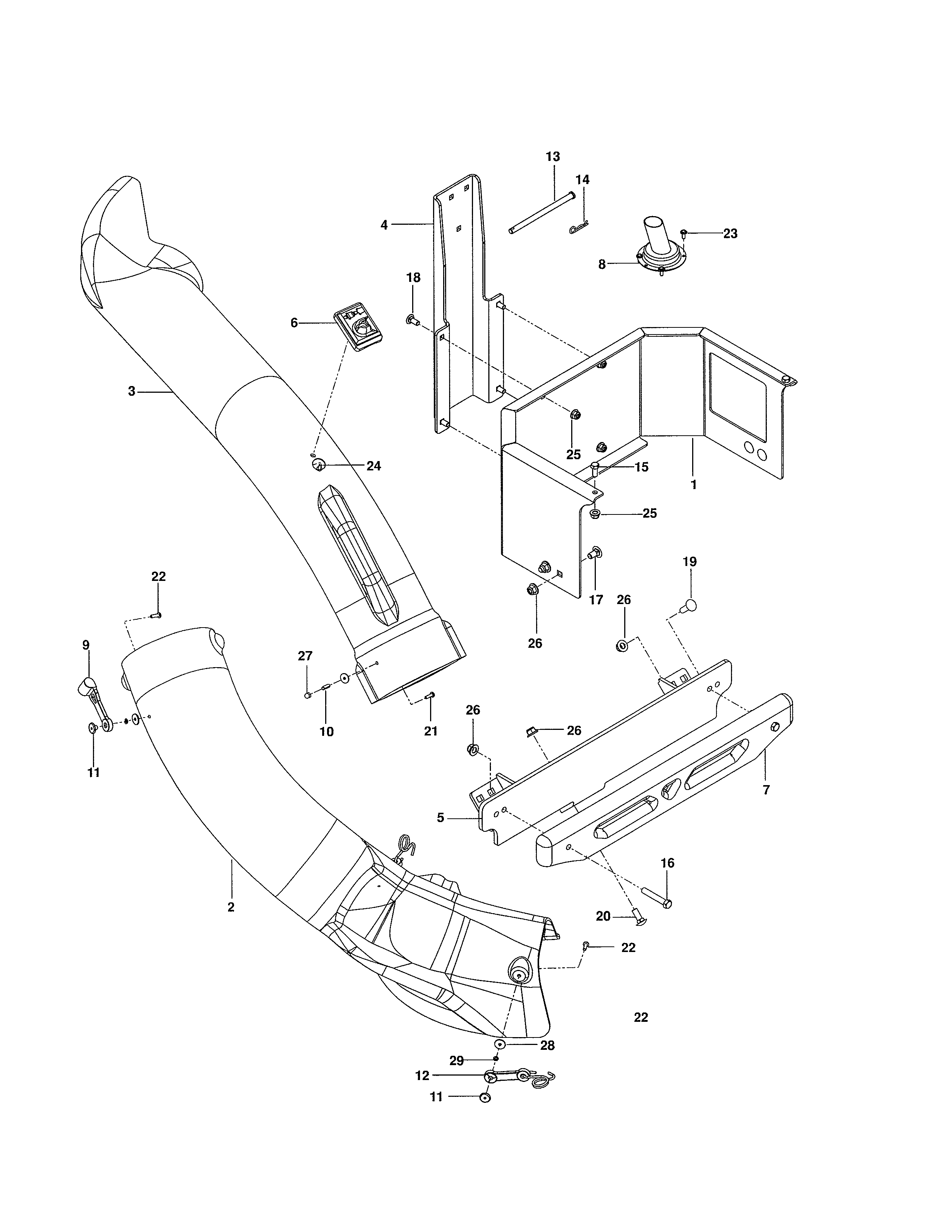 Mounts/chutes/weights