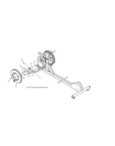 Crank shroud/crankshaft weldment