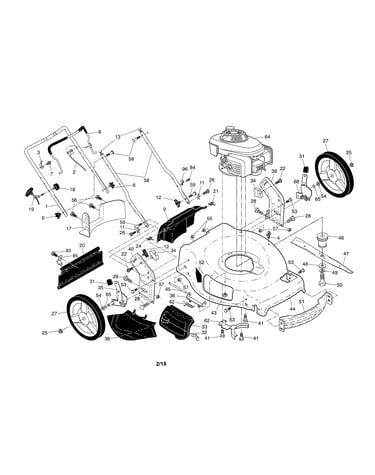 Engine/housing/handle