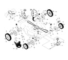 Husqvarna 96145001901 drive control/gear case/wheels diagram
