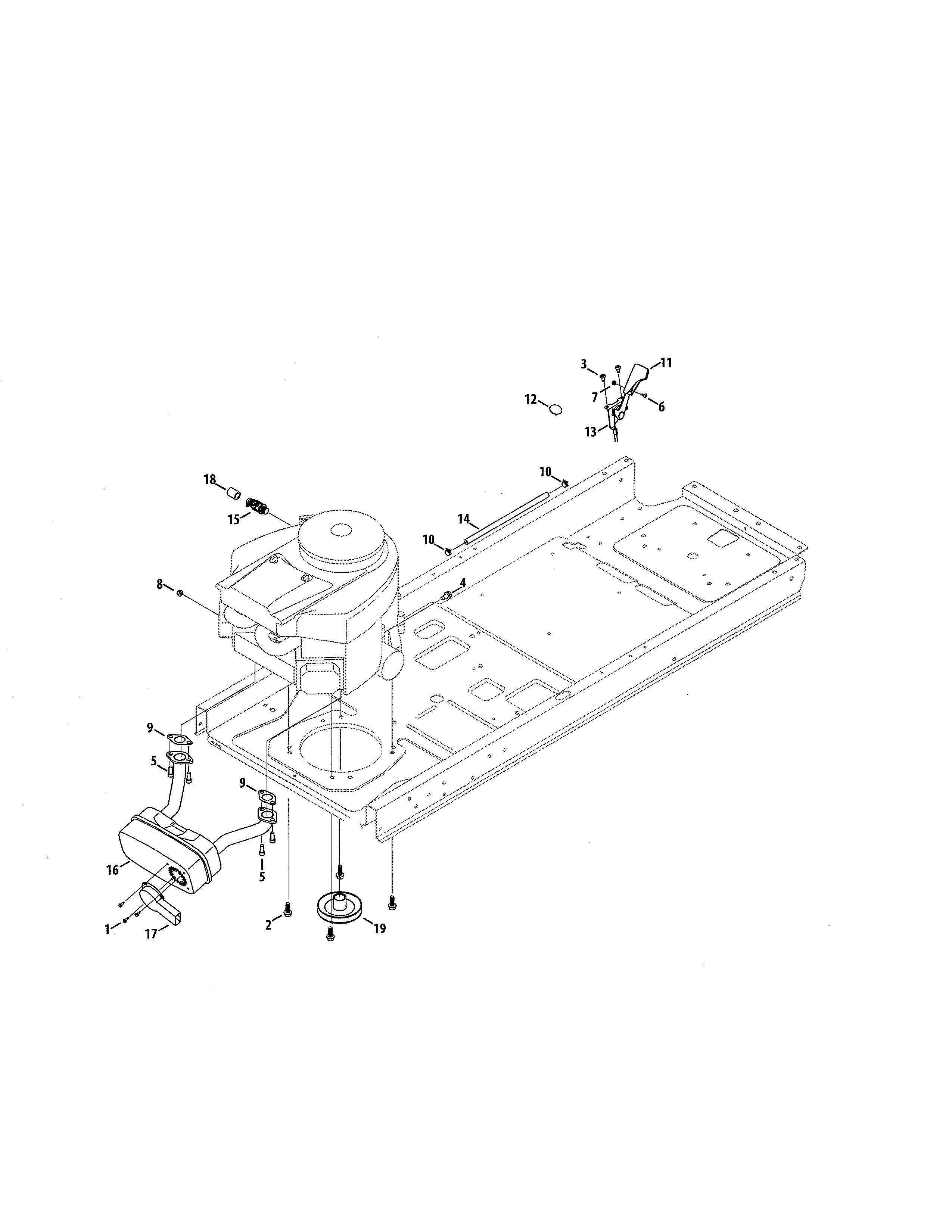 Engine/muffler