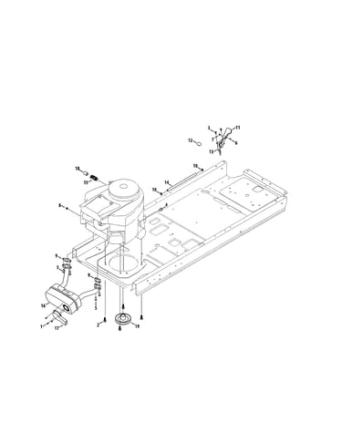 Engine/muffler