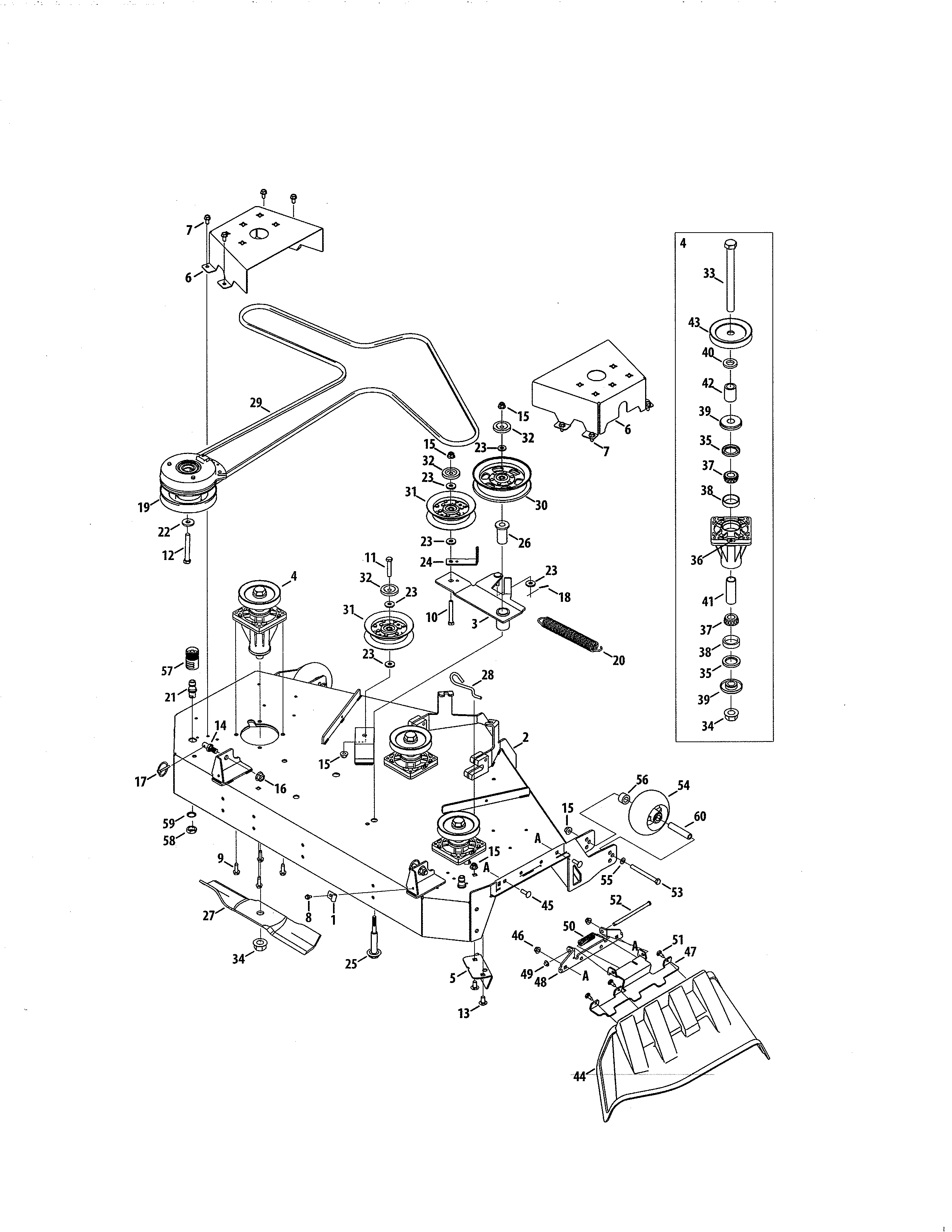 DECK/SPINDLE ASSEMBLY