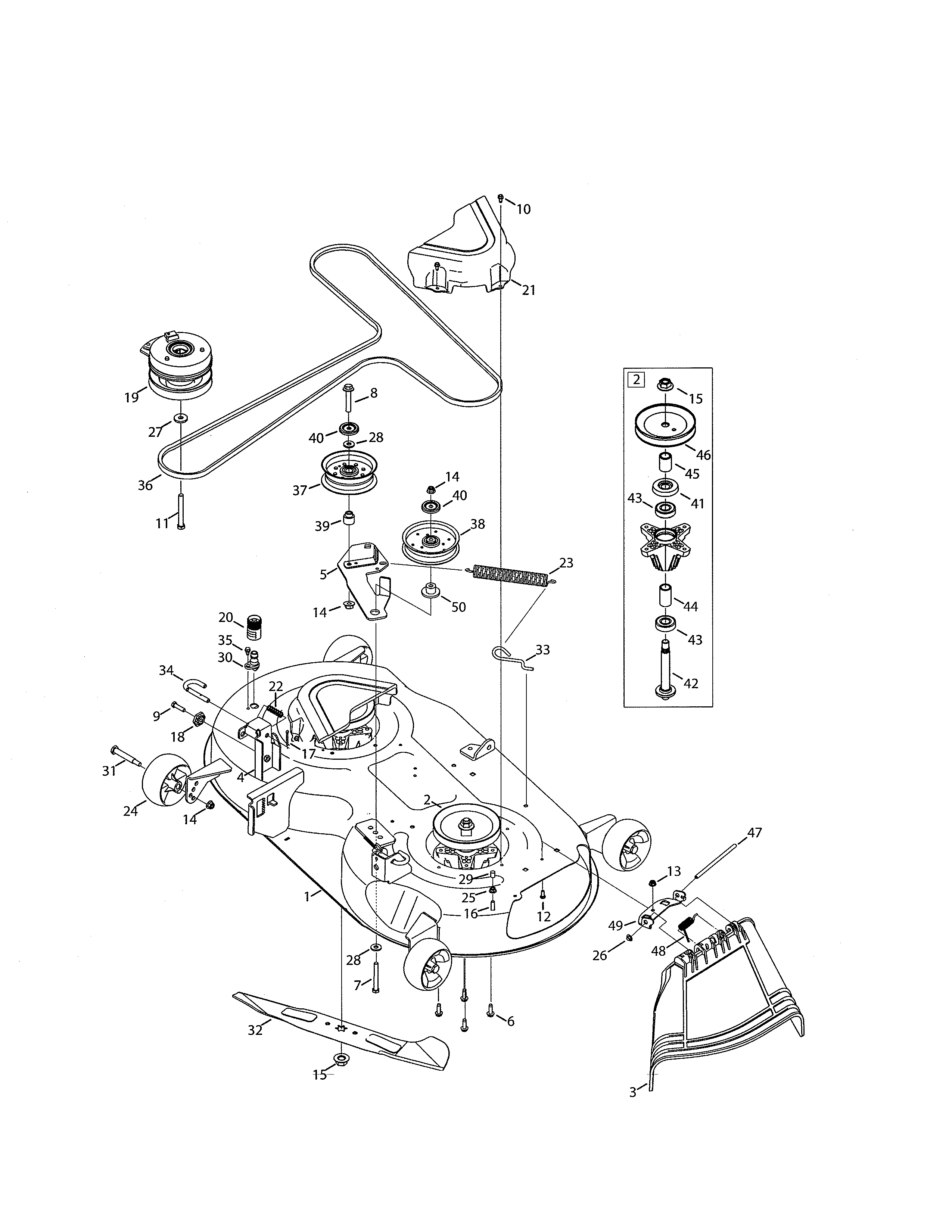 DECK/SPINDLE ASSEMBLY