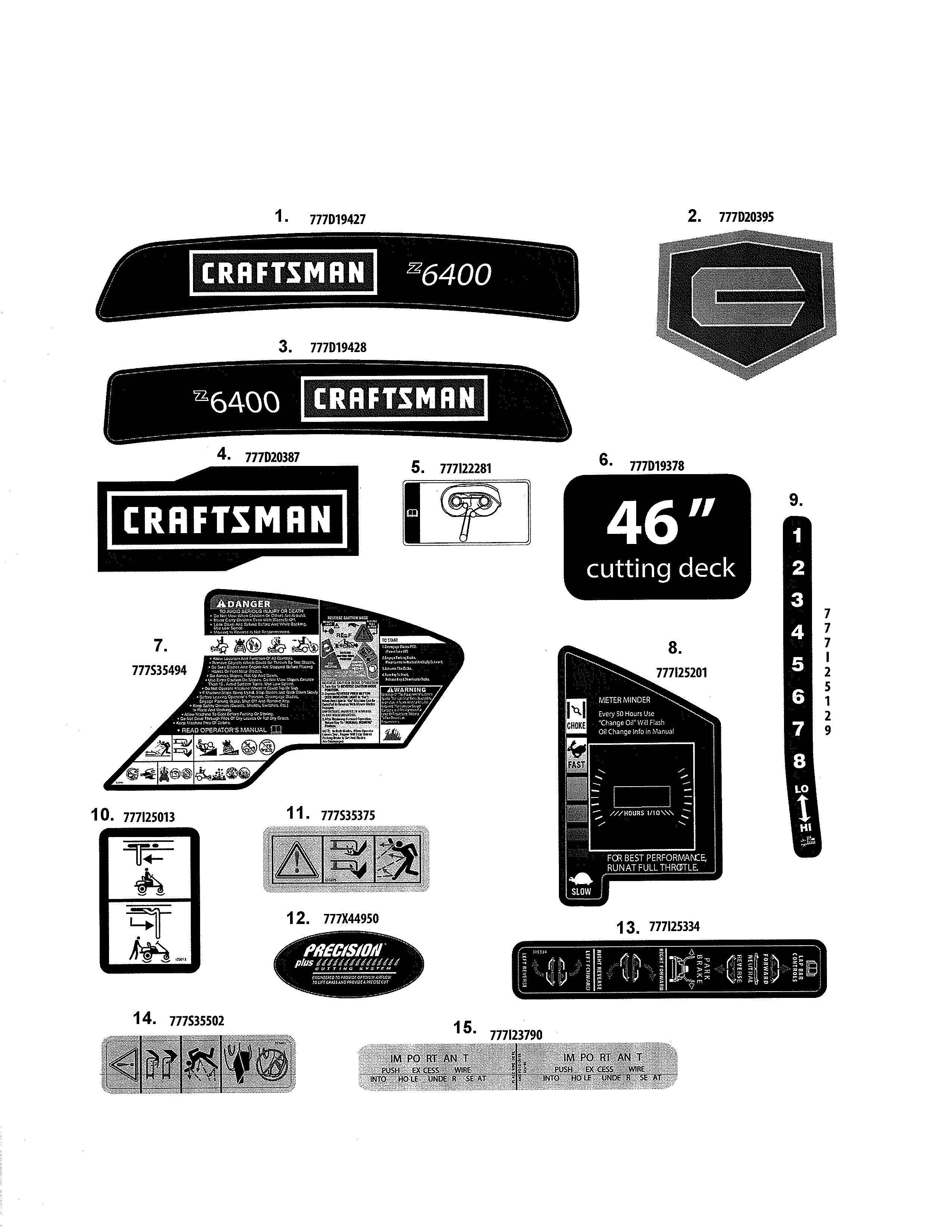 Official Craftsman 247204180 rear-engine riding mower parts | Sears ...