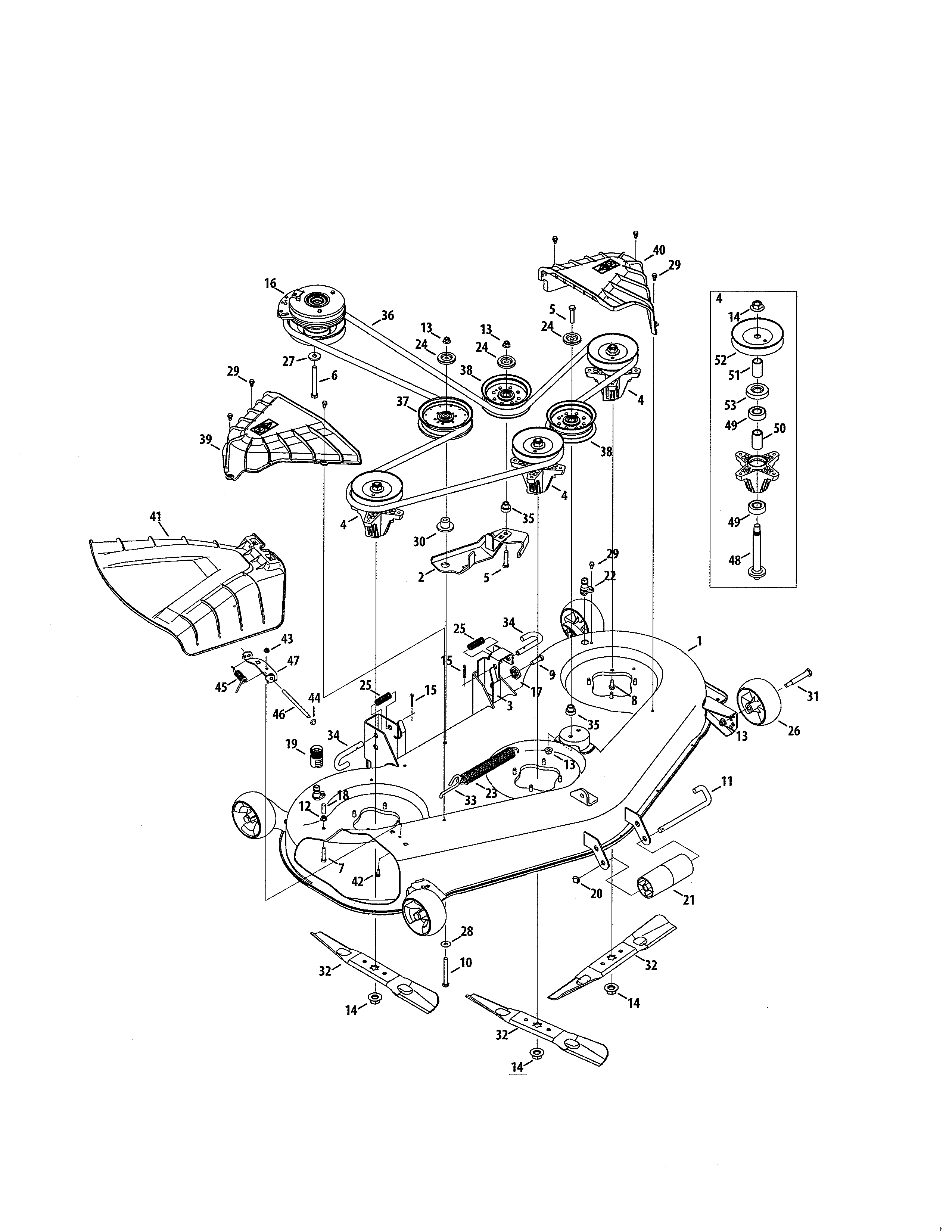 DECK/SPINDLE ASSEMBLY