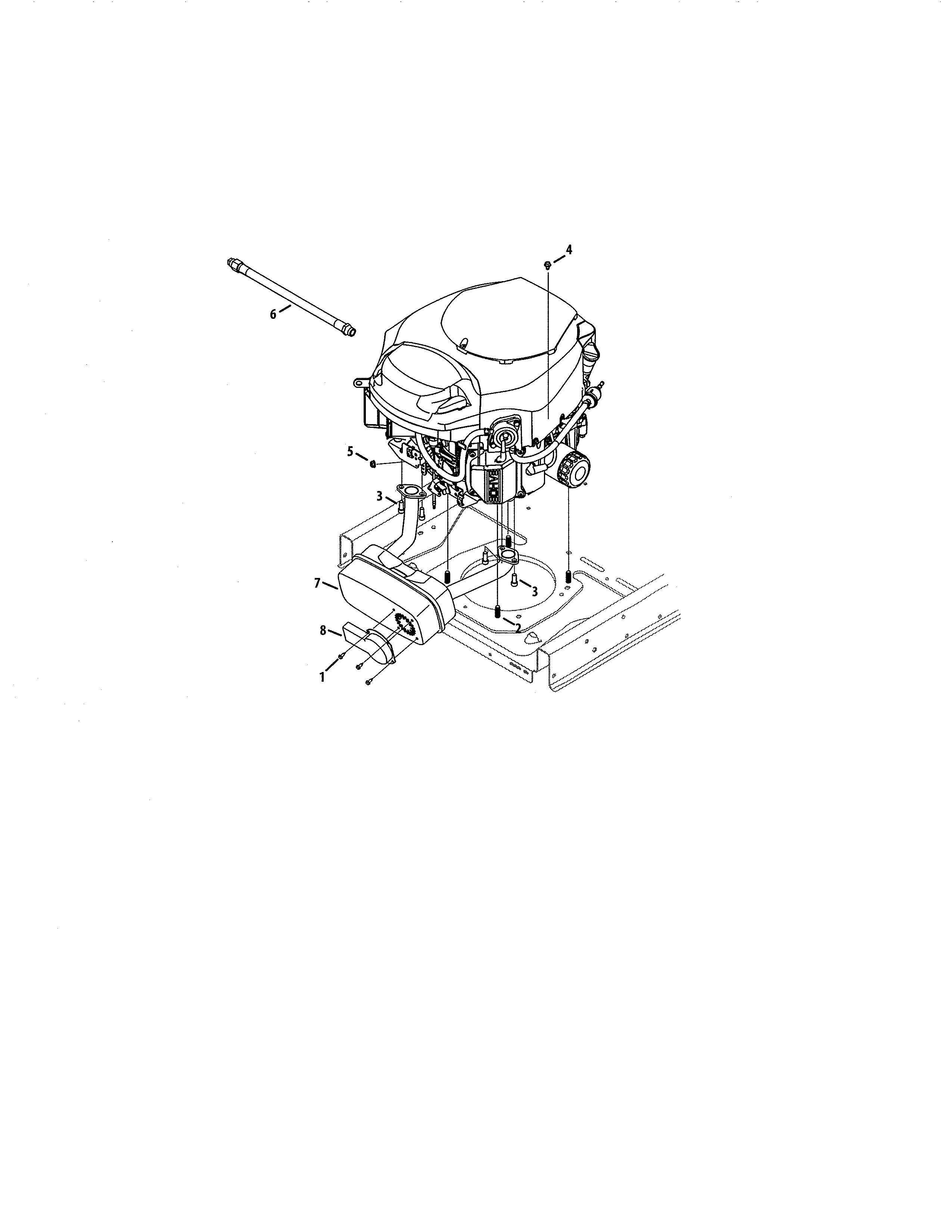 Engine/muffler