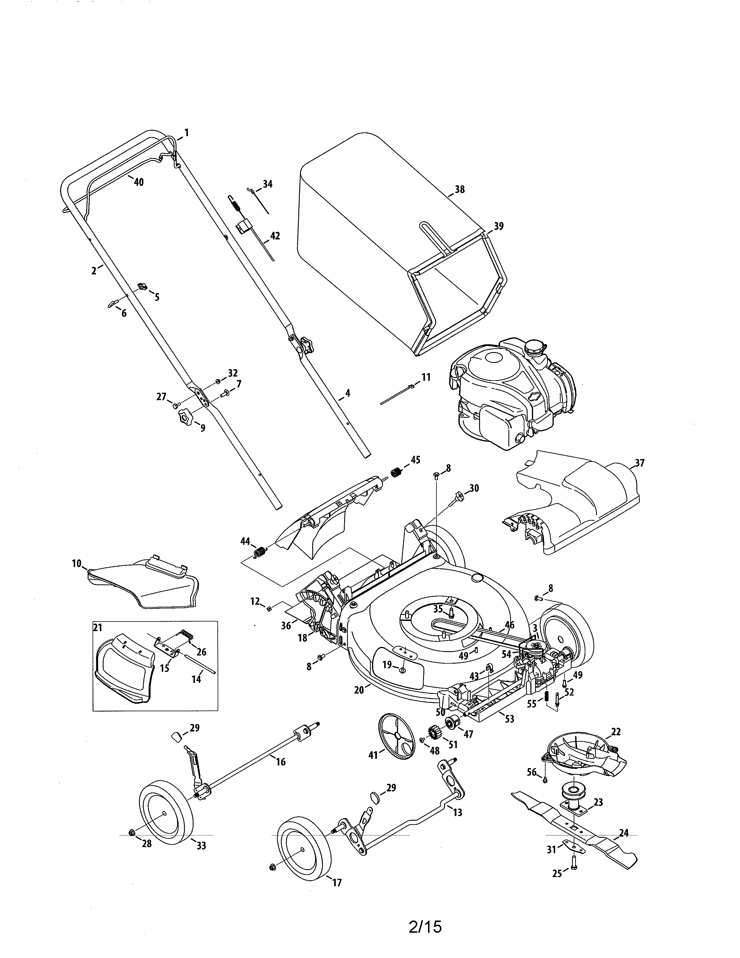 Official Craftsman 247377000 gas lawn mower parts Sears PartsDirect