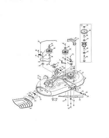 Deck/spindle assembly