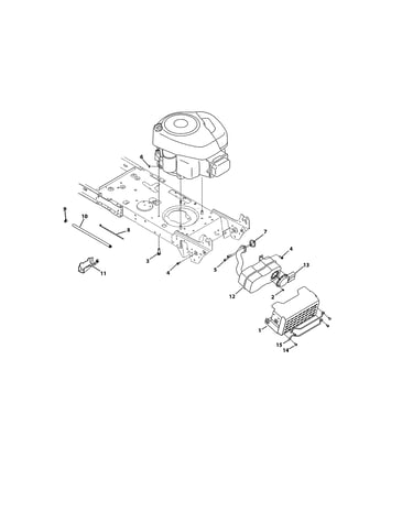 Engine/muffler