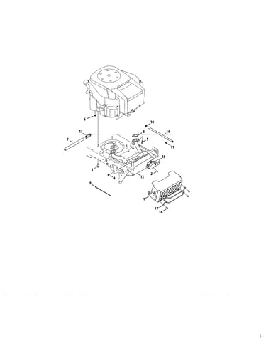 Engine/muffler